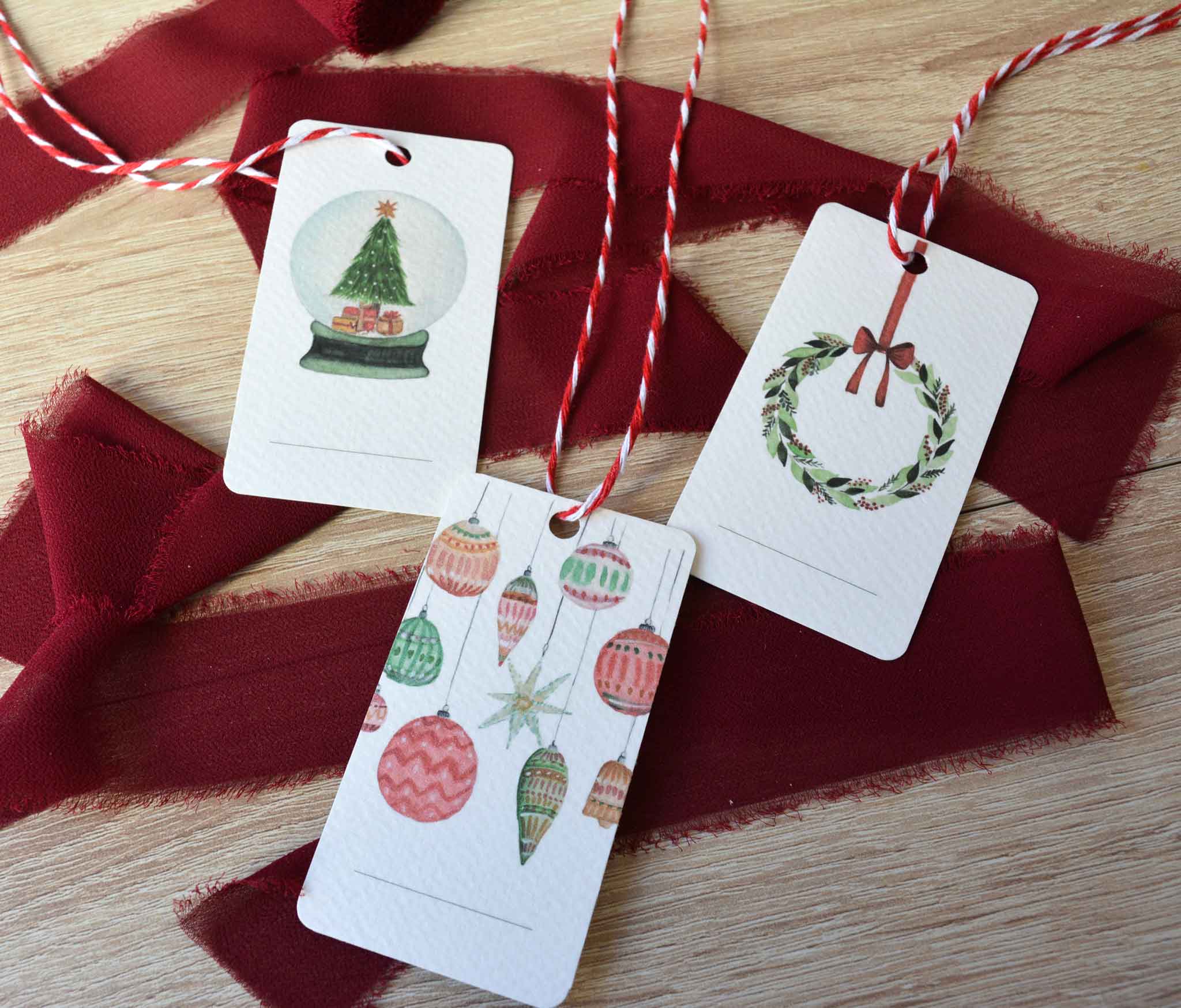 12 Etiquetas de Navidad