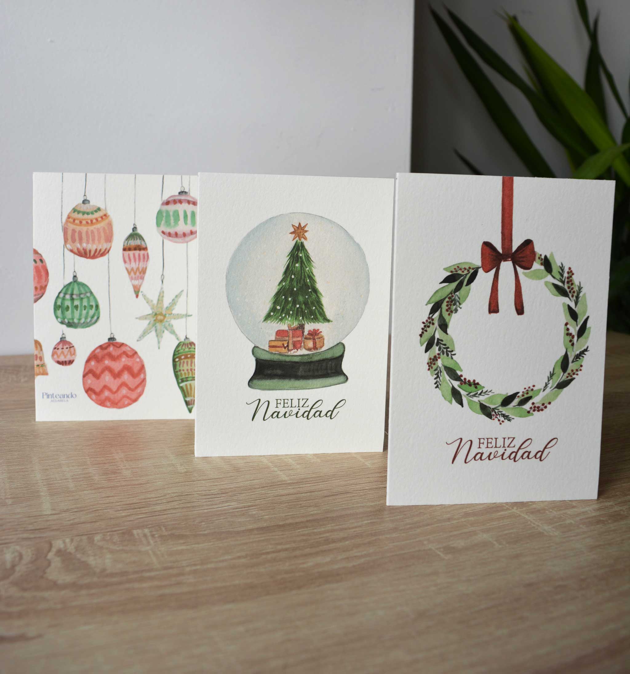 Pack de 3 postales de Navidad