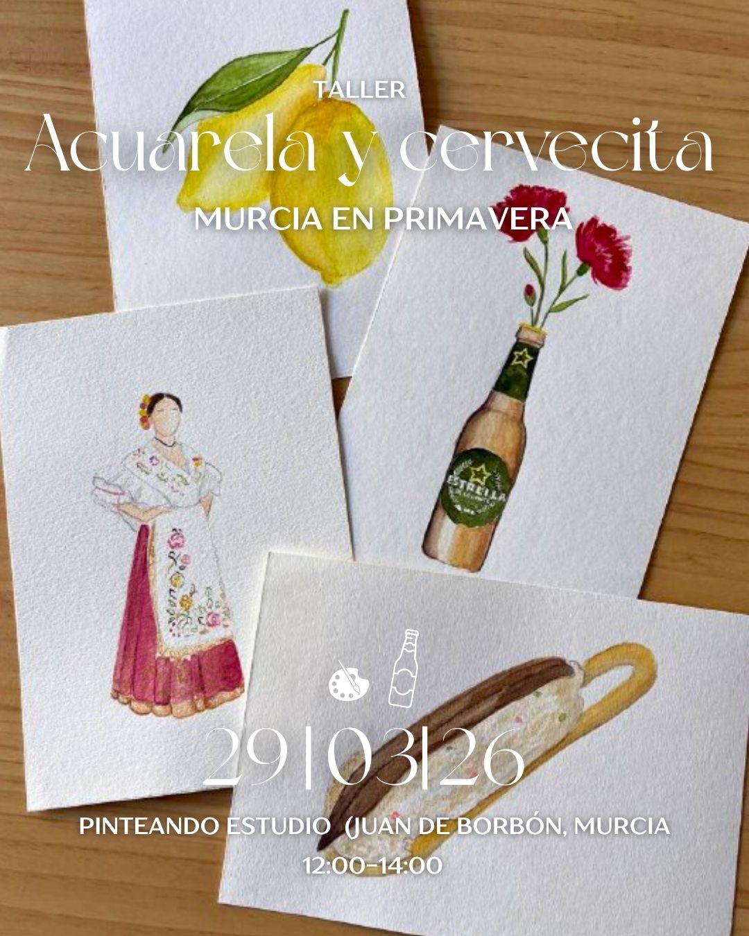 29 de marzo - Acuarela y Cervecita: Murcia en Primavera