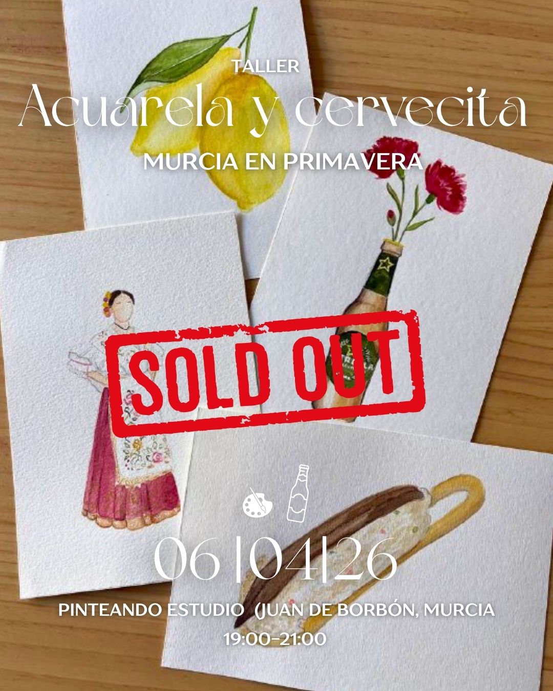 6 de abril -  Acuarela y Cervecita: Murcia en Primavera